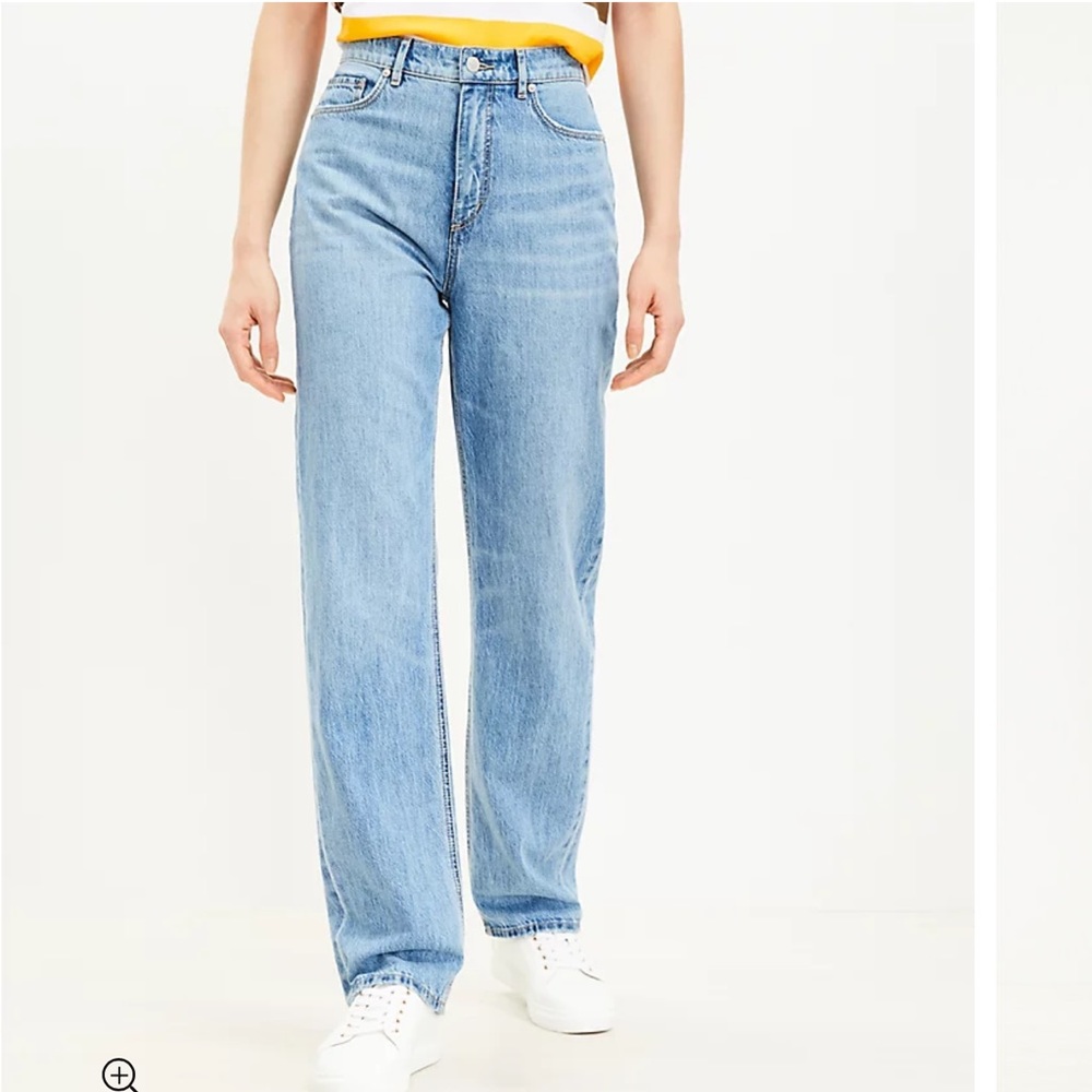 Loft high rise straight full length jeans 27P